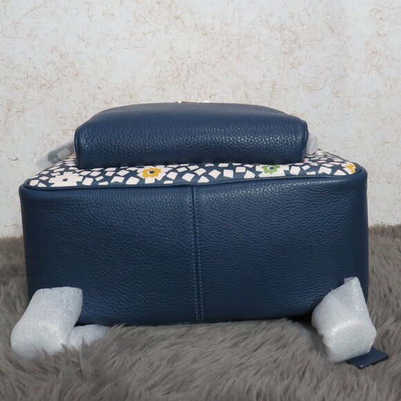 Coach Court Backpack with Floral Print (Deep Blue) - Picture 5 of 6